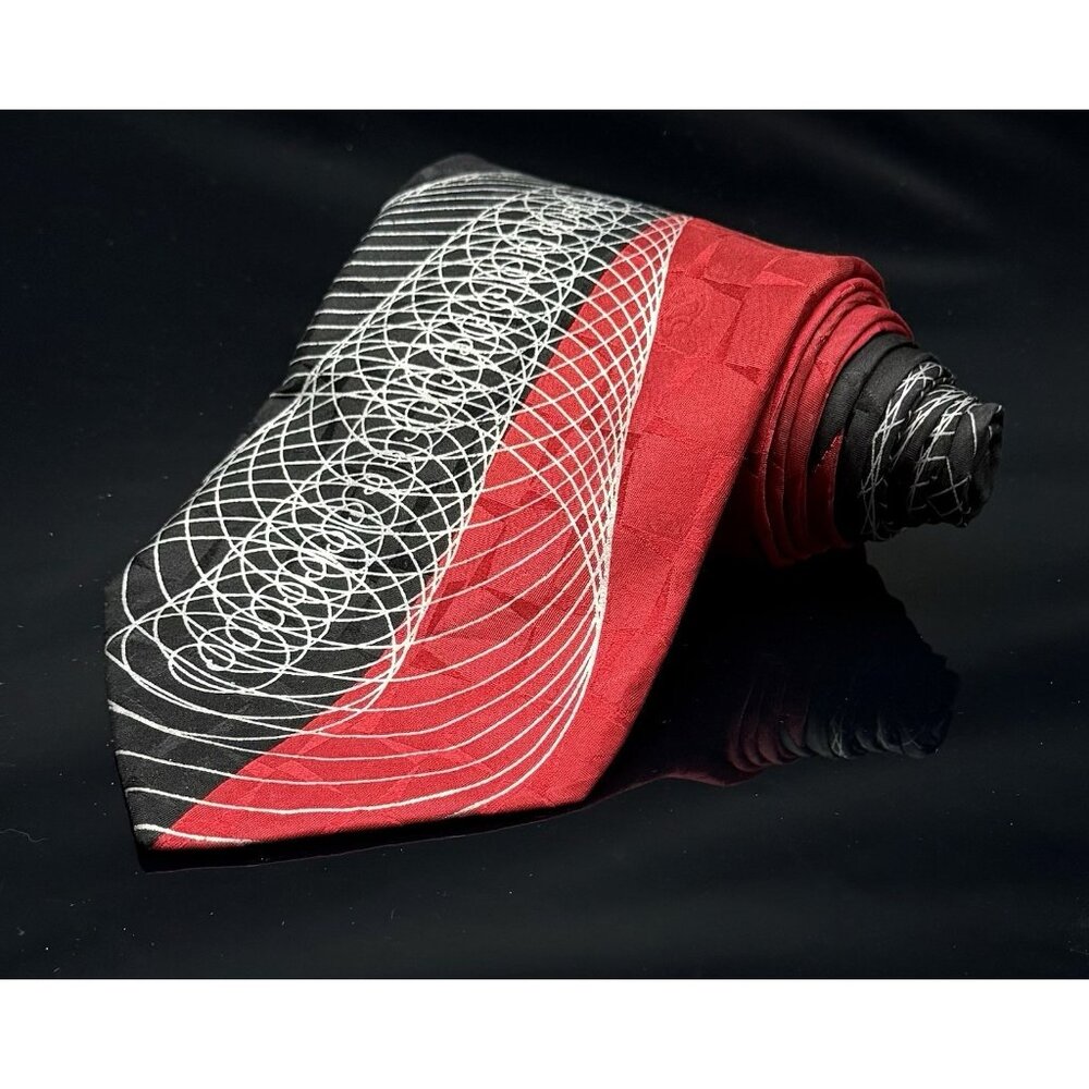 ALBERTO ZERRA 100% HAND MADE SILK DRESS TIE DESIGNER NECKTIE TIE 59"